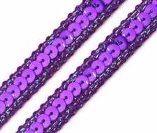 2 Meter Paillettenborte 10 mm