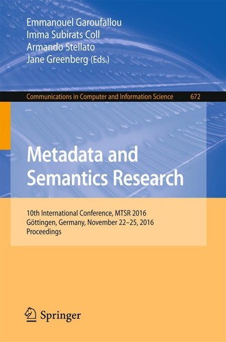 Metadata and semantics - metadata,