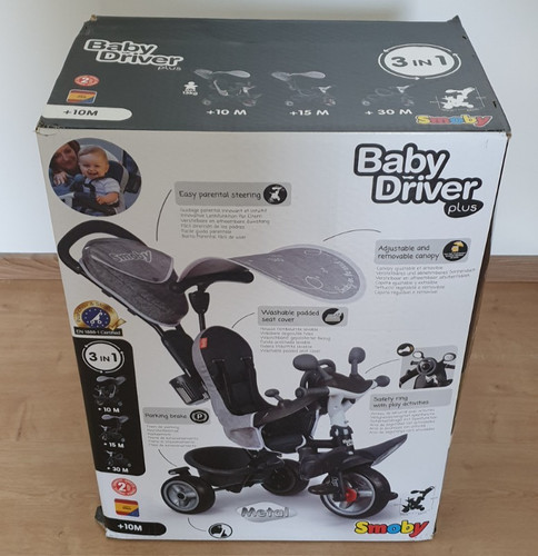 Smoby dreirad 741502 baby - dreirad,