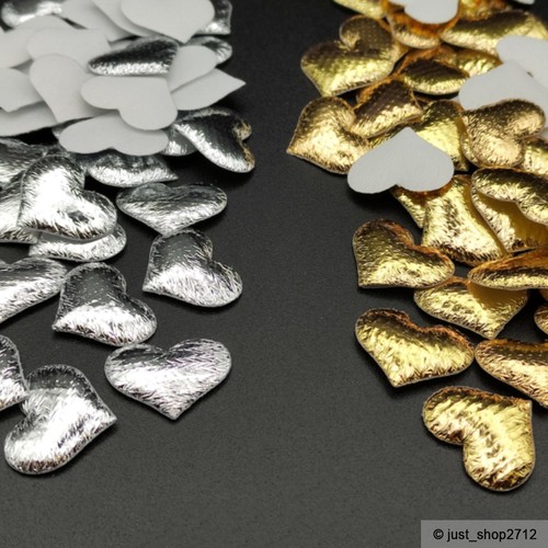 Gold silber herzen - herzen, schaumstoff