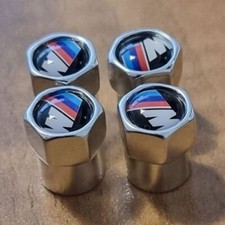 4 Stücke Ventilkappen Für BMW M Logo Auto Reifen Luftventil Abdeckungen Silber