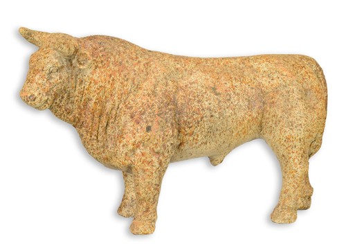 Eine skulptur stier antiken - eine, im