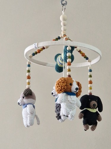 Hund baby mobile - hund,