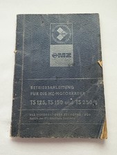 Betriebsanleitung für die MZ Motorräder TS 125, TS 150 und TS 250/1 IFA VEB