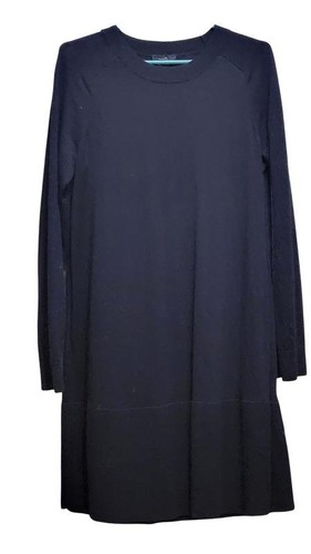 Women cos dress black wool - black, s