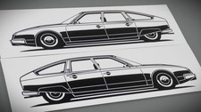 Citroen CX Sticker Silhouette
