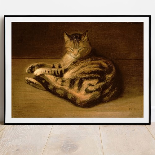 Kunstdruck steinlen liegekatze - steinlen,
