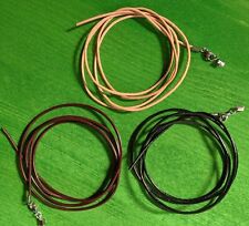 Echt Leder Kette Lederschnur  Lederband mit Verschluss Edelstahl 1m lang kürzbar