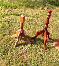 2 x holz Tischfüsse Ständer
