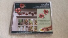 1 Pck WALLIES Wallpaper Cutouts,Papiertattos abziehbar,"MOHNBLUMEN,20 Stück