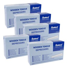 Romed Medical Holzspatel Mundspatel Spatel Bastelspatel Holzstäbchen unsteril