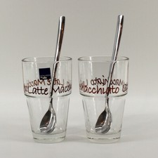 LEONARDO 425508 Set 2 Becher Solo Latte Macchiato mit Löffel Kaffeegläser Gläser