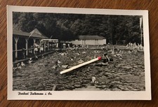 AK Fotokarte Freibad Falkenau