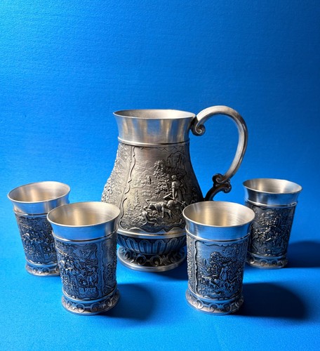 Sks zinn kanne mit 4 - kanne,