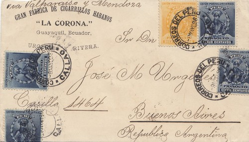 Peru 1896 callao to - peru, callao/peru