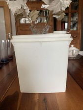 Tupperware Vintage Behälter/Deckel N Pour 2L Weiß Dose/Schüttel  ,19Hx9Bx19L