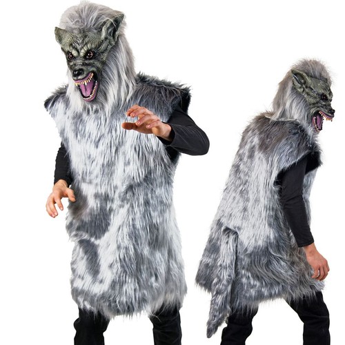 Wolf kostüm grauer - wolf,