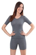 Medima Damen Hemd halbarm - Kaschmir - Seide