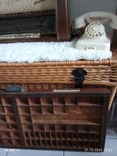 Drucker Setzkästen Antik VINTAGE Holz Druckerei