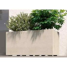 Pflanzkasten Blumenkasten Perlweiß mit Bewässerungssystem