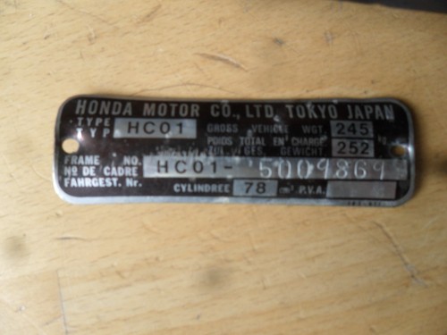 Orginales hc01 honda mb80 - honda,