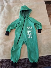 Softshellanzug Für Kinder Von IELM Gr 98 In Grün mit Aufdruck