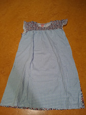 Nachthemd Mädchen * Größe 146/152 * blau kariert / geblümt * Kurzarm * Tchibo