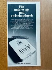 Rinn & Cloos Giessen Attaché Zigarillos Original 1969 Vintage Advert Werbung
