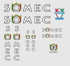 Somec bicycle decals, Transfer, Sticker N.2
