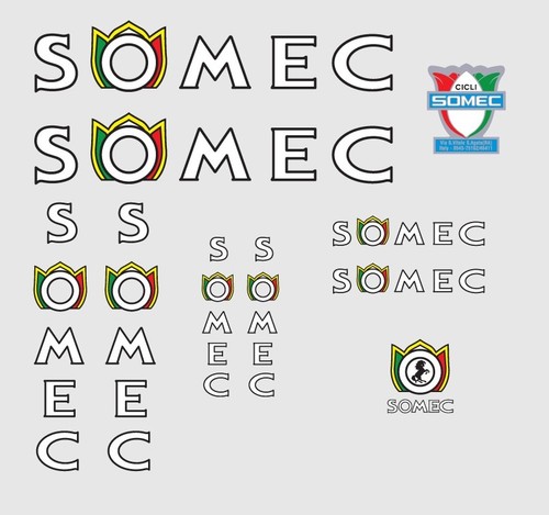 Somec fahrrad aufkleber - somec,