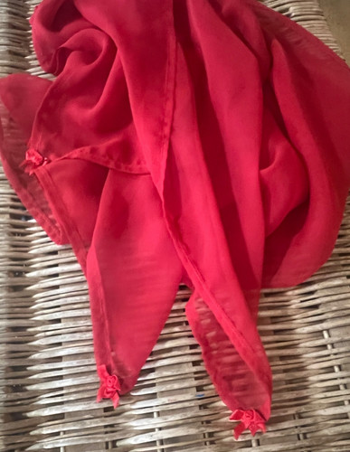 Großer roter schal - großer,