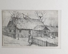 AK Zeichn. Bauernhaus