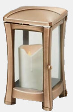 Klassische Grablampe  aus Bronze Grablicht Grablaterne Grableuchte