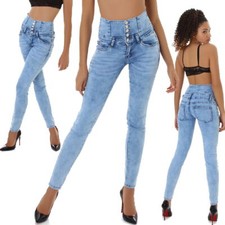 Damen High-Waist Jeans Stretch