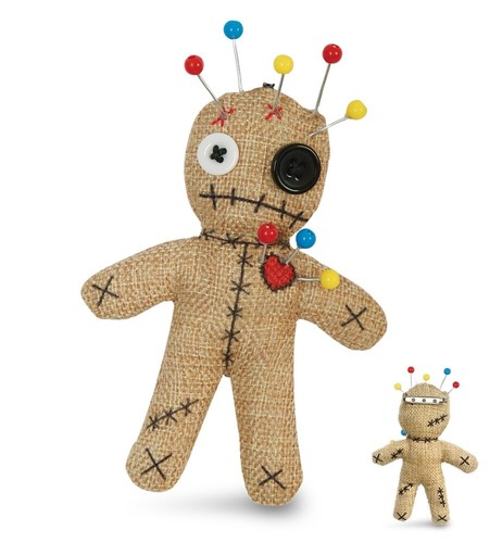 Anstecker voodoo puppe ca - voodoo, puppe,