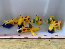 15x Sammelfiguren Hunde gelb