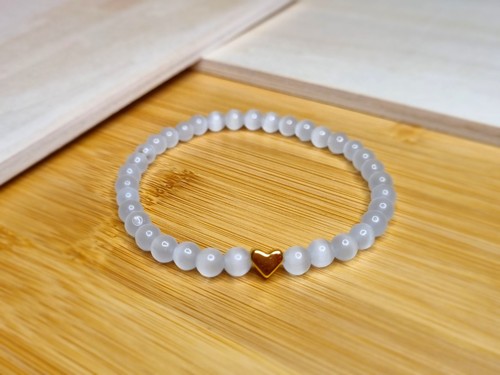 Echtes mondstein armband mit - mondstein,