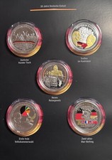 10 Medaillen Silber mit Gold-