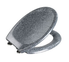 WENKO Premium WC SITZ OTTANA Klo Brillen Toiletten Deckel Absenkautomatik Granit