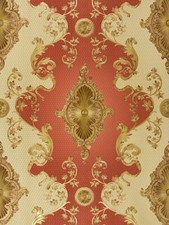 Tapete Satin Barock Ornament