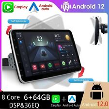 10.1" Android 12 8Core Auto Stereo 1 DIN GPS WIFI DSP Drehbarer Bildschirm 64GB