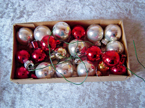 Alte kleine christbaumkugeln - alte,,