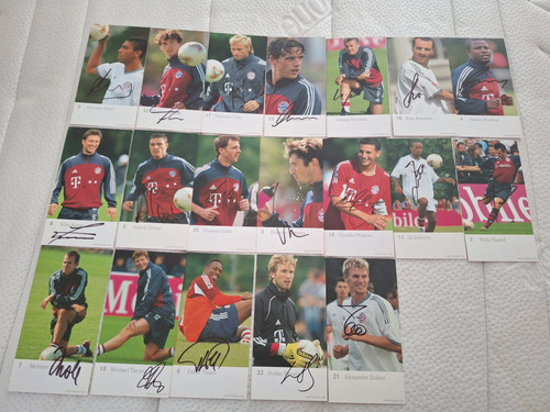 Autogrammkarten handsigniert