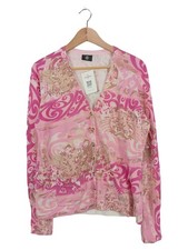 BOGNER Damen Strickjacke Pink Grafisch Baumwolle Gr. 42/XL
