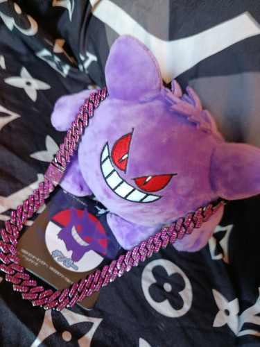 Gengar mit iced out - chain, &