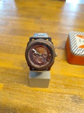 Fossil Uhr Chronograph Herren, Machine, FS4661, neue Batterie, Box, Gliederband 