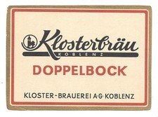 Bieretikett Klosterbrauerei