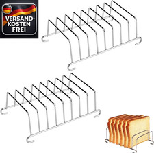 Edelstahl Toastständer für 8