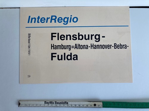 Zuglaufschild innen aus - , db