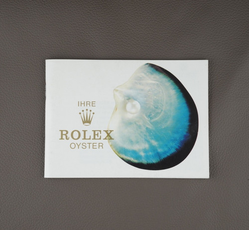 Rolex oyster booklet manual - rolex, booklet/manual